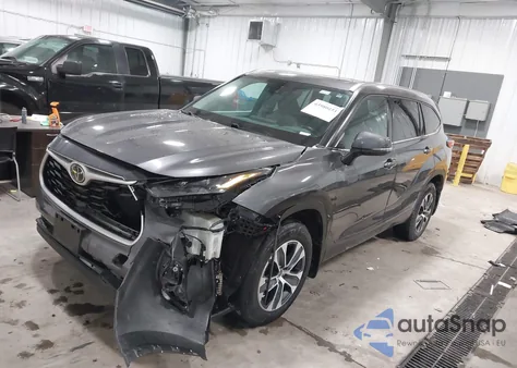 2021 Toyota Highlander Xle из США, поврежденный, VIN 5TDGZRBH1MS086868